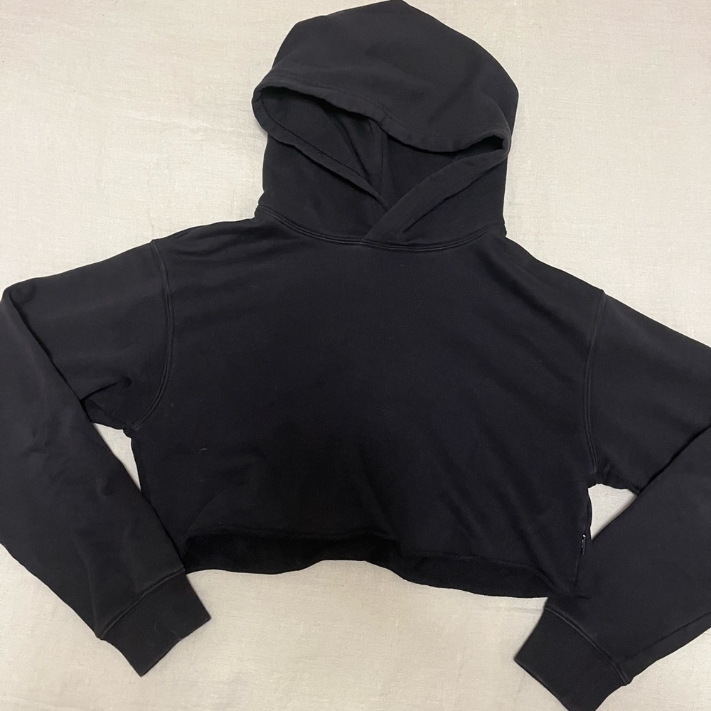 Tan crop hoodie